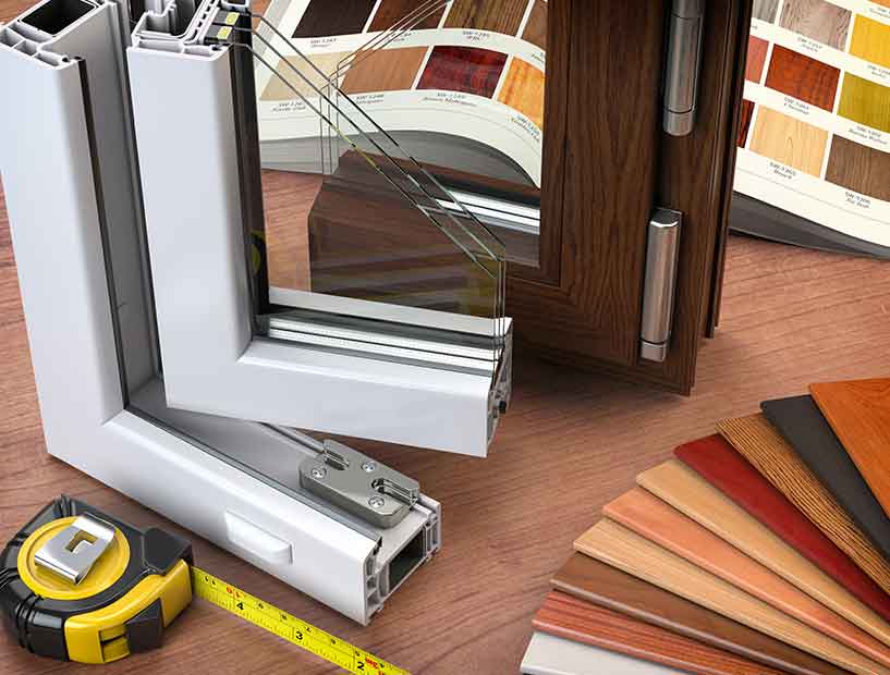 infissi in pvc con effetto legno